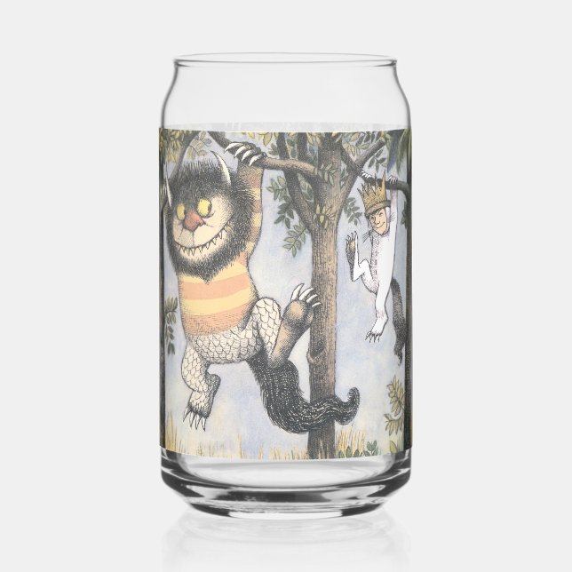 Wild Things and Max Swinging From Trees Can Glass (Front)