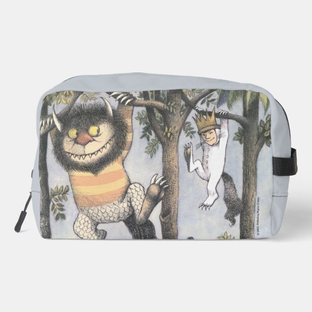Wild Things and Max Swinging From Trees Dopp Kit (Back)