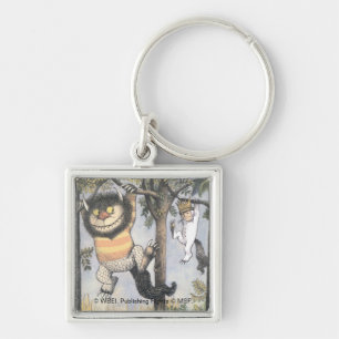 Wild Things and Max Swinging From Trees Keychain