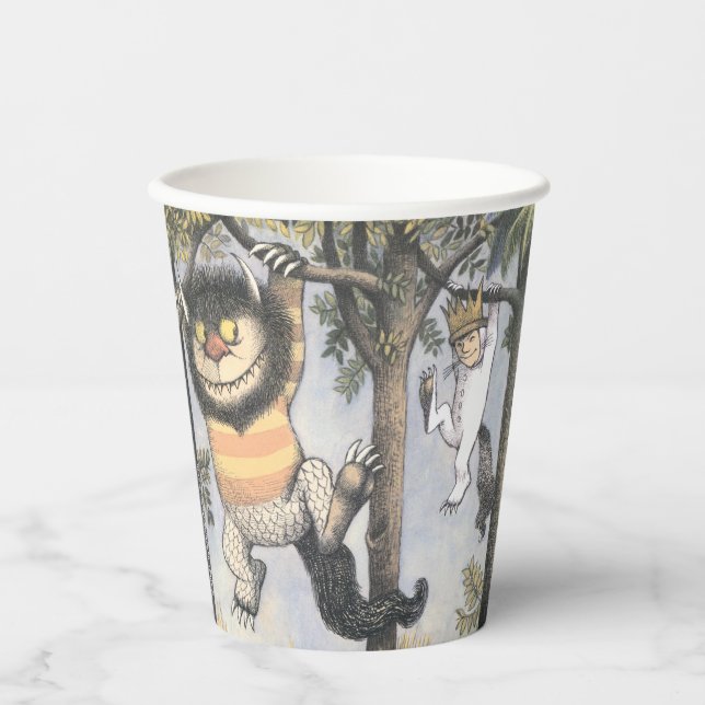 Wild Things and Max Swinging From Trees Paper Cups (Front)