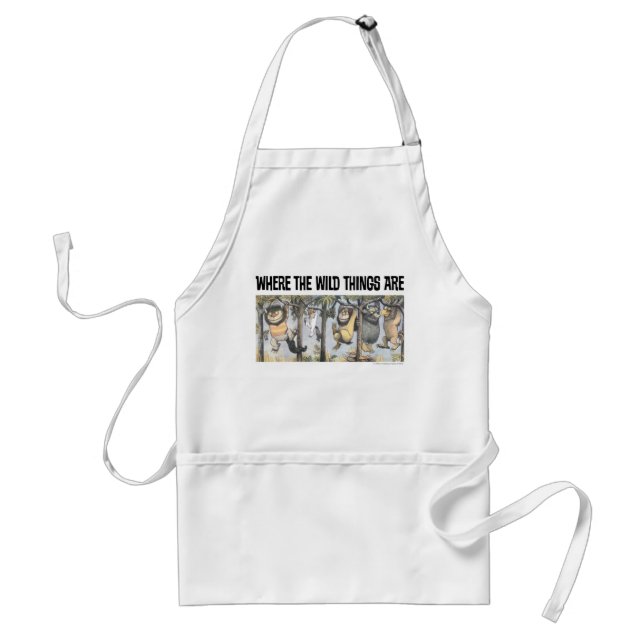 Wild Things and Max Swinging From Trees Standard Apron (Front)