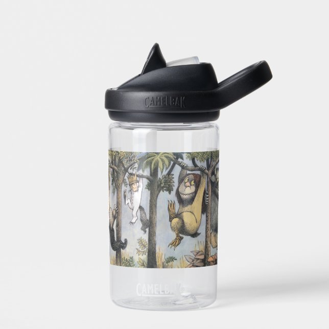 Wild Things and Max Swinging From Trees Water Bottle (Left)