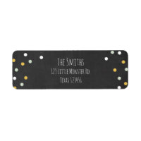 Wild Things Gold Crown Return Address Label Boy