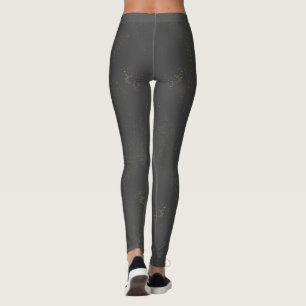 Wild Things Grey Floral Leggings