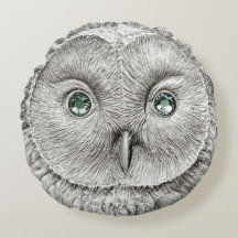 WILD THINGS: Silver Owl Décor Cushion