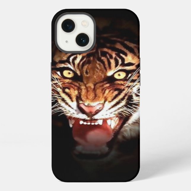 Wild Tiger Artwork iPhone Case (Back)