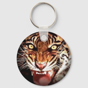 Wild Tiger Artwork Keychain