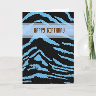 Wild Tiger Birthday Card