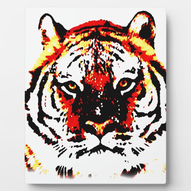 Wild Tiger Eyes Plaque (Front)
