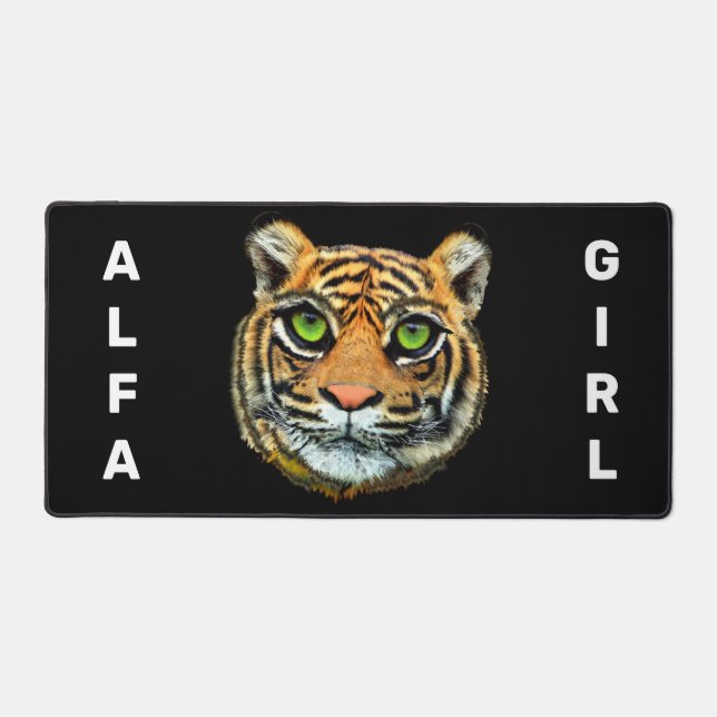 Wild Tiger Personalized  Desk Mat (Front)