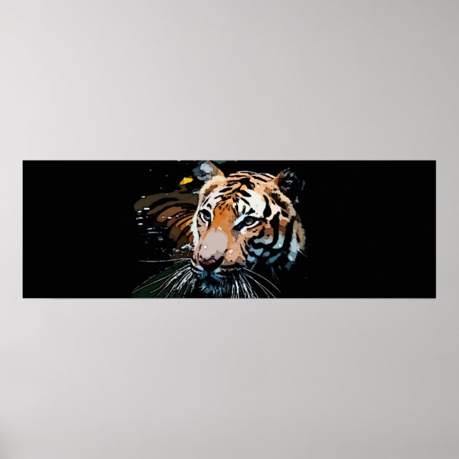 Wild Tiger Poster Print (Front)