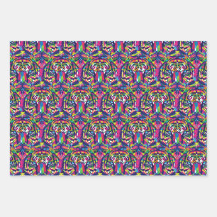 Wild Tiger Wrapping Paper Sheet