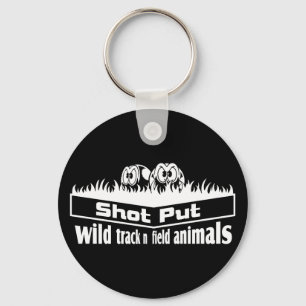wild track and field animals keychain