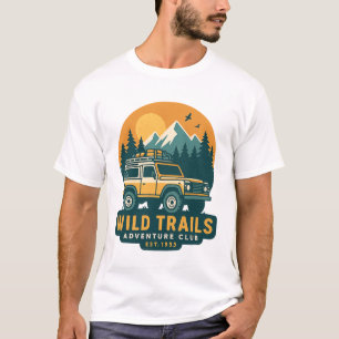 Wild Trails Adventure Club — Off-Road 4x4 Mountain T-Shirt