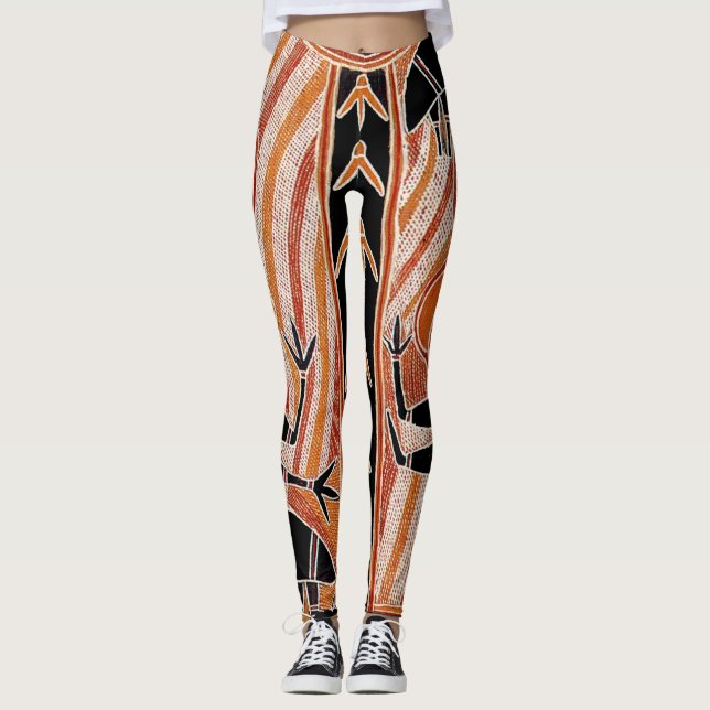 Wild Tribal Maori Leggings (Front)
