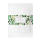 Wild Tropical Palm | Blush Wedding Belly Band