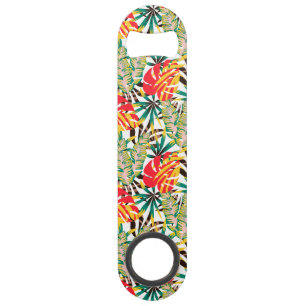 Wild Tropical Palm Leaves Bar Key