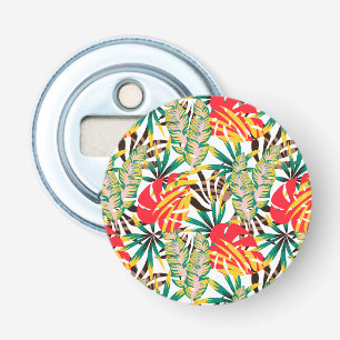 Wild Tropical Palm Leaves Bottle Opener