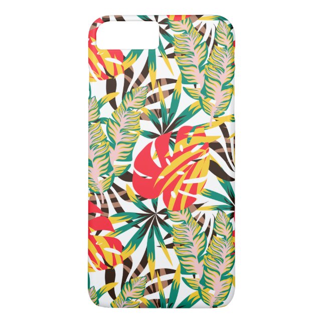 Wild Tropical Palm Leaves Case-Mate iPhone Case (Back)