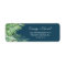 Wild Tropical Palm | Navy Return Address Label