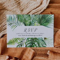 Wild Tropical Printable or Printed Online RSVP