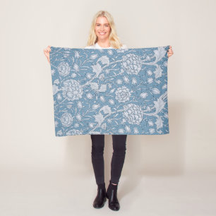Wild Tulip by William Morris Fleece Blanket