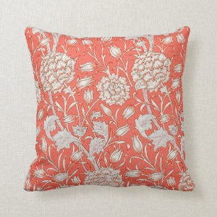 Wild Tulip by William Morris  Throw Pillow