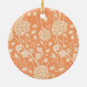 Wild Tulip Pattern (by William Morris) Ceramic Ornament