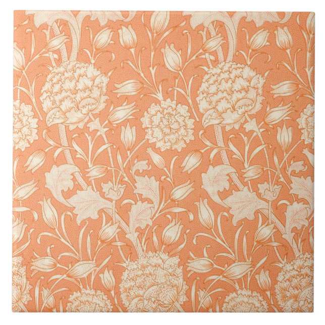 Wild Tulip Pattern (by William Morris) Tile (Front)