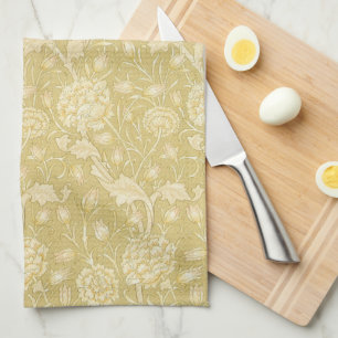 Wild Tulips by William Morris, Vintage Flowers Art Kitchen Towel