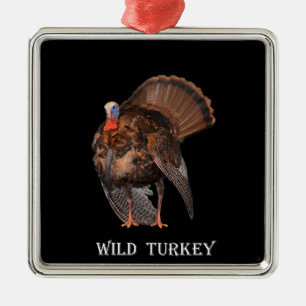 Wild Turkey (Alabama, Massachusetts, Oklahoma) Metal Ornament