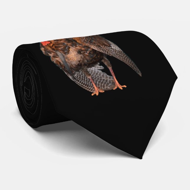 Wild Turkey (Alabama, Massachusetts, Oklahoma) Tie (Rolled)