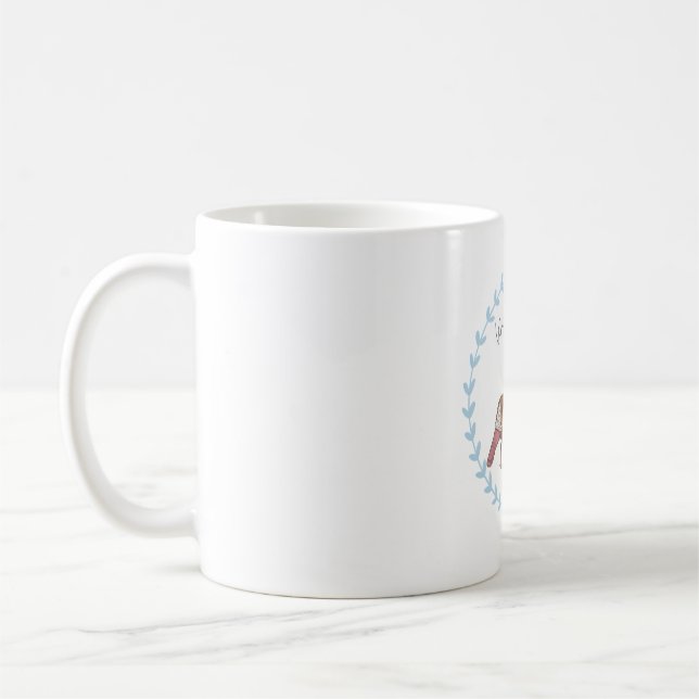 Wild Turkey bird art bird species logo Coffee Mug (Left)