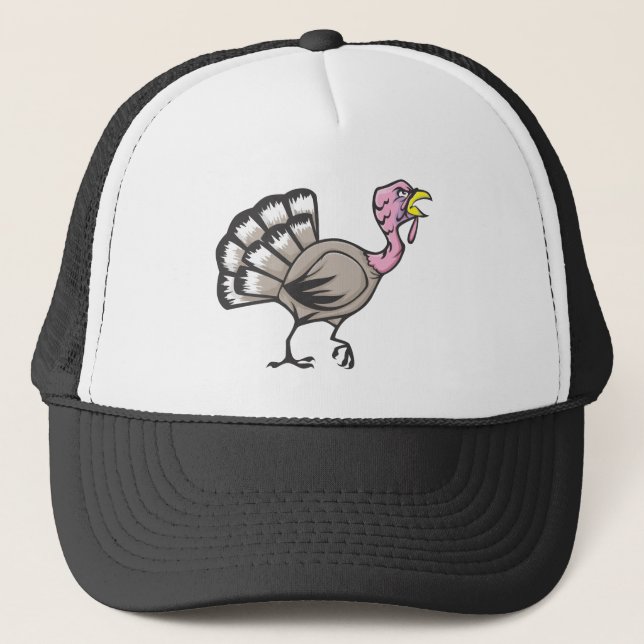 Wild Turkey Bird Trucker Hat (Front)