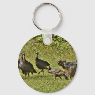 Wild Turkey, Camouflage colours Keychain