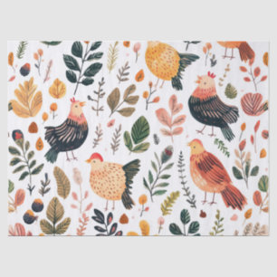 Wild Turkey Feather Wildlife Pattern Tissue Paper
