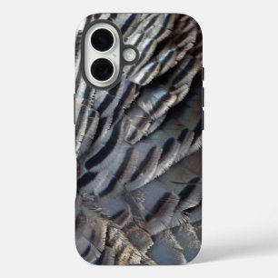 Wild Turkey Feathers II Abstract Nature Design iPhone 16 Case