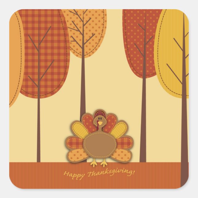 Wild Turkey Forest Sticker 2 (Front)