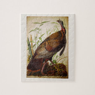Wild Turkey, John James Audubon Fine Art Jigsaw Puzzle