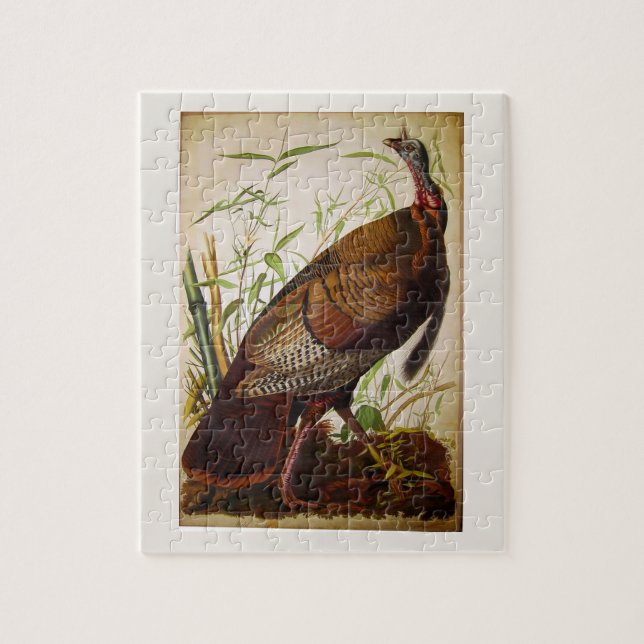 Wild Turkey, John James Audubon Fine Art Jigsaw Puzzle (Vertical)