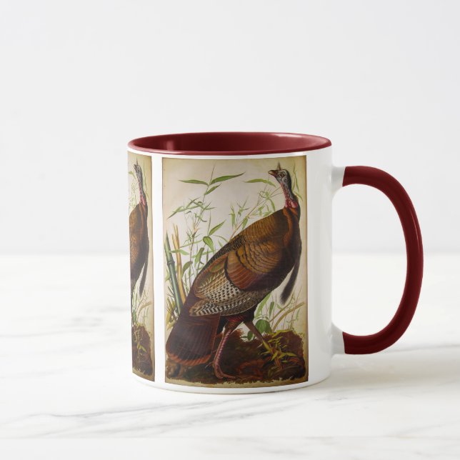 Wild Turkey, John James Audubon Mug (Right)
