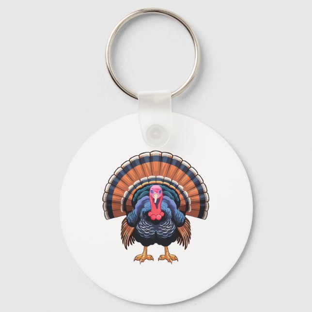 Wild turkey keychain (Front)