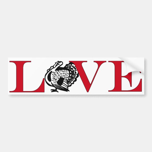 Wild Turkey Lover Bumpersticker Bumper Sticker (Front)
