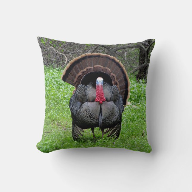 Wild Turkey Pillow (Front)