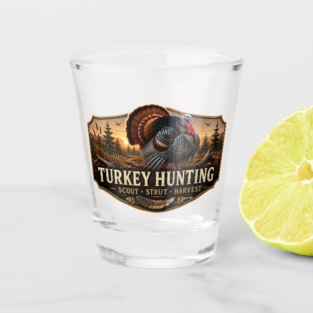 Wild turkey   shot glass (Front)