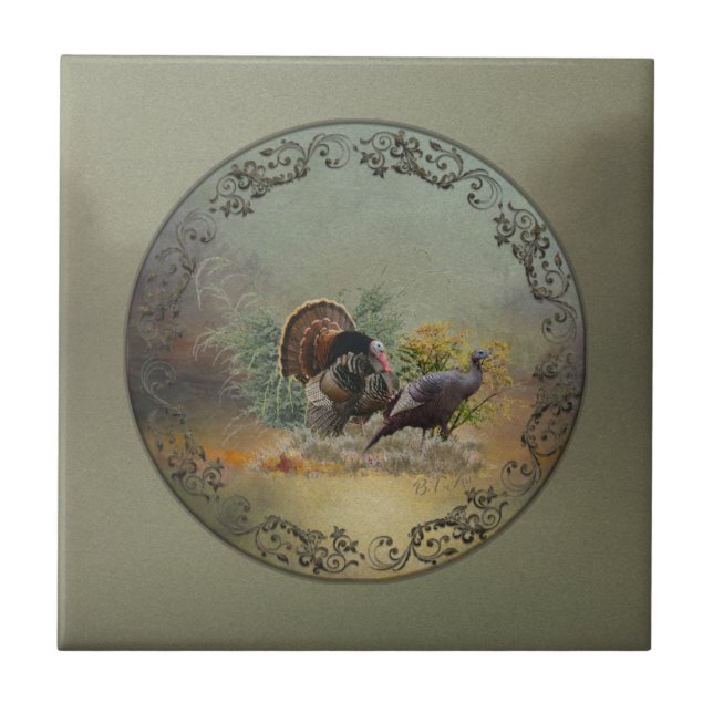 Wild turkey  tile (Front)
