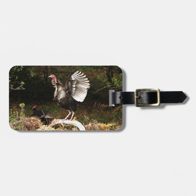 Wild Turkeys Luggage Tag (Front Horizontal)