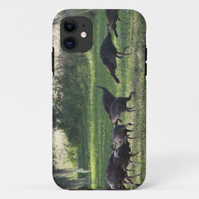 Wild Turkeys on the Grass Photo Case-Mate iPhone Case (Back)