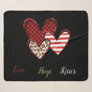 Wild valentine sherpa blanket