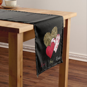 Wild valentine  short table runner